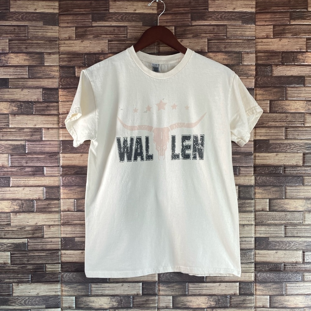 Unisex Medium Gildan Heavy Blend Morgan Wallen Longhorn T Shirt Pre Owned